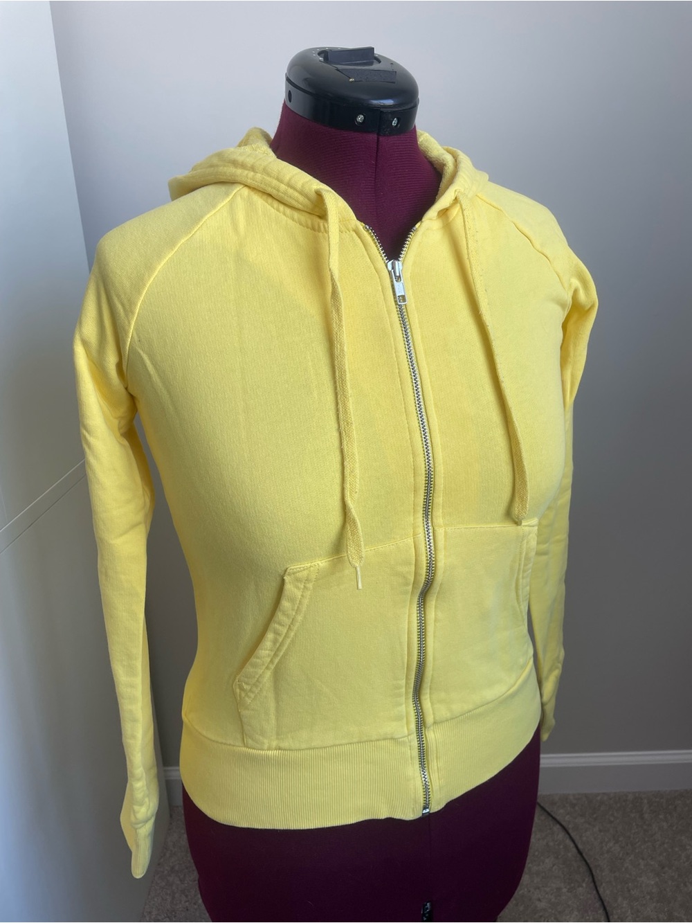 H&M Sunny Yellow Zip Hoodie for Women